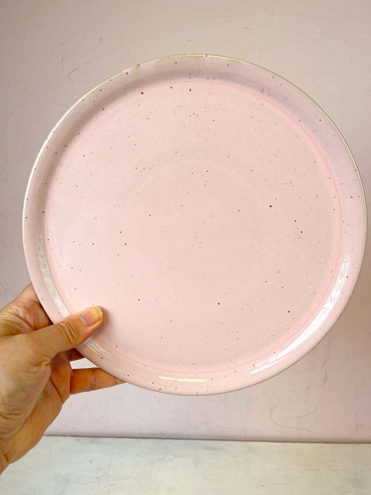 Bornholm’s ceramics factory – large dinner plate – pink