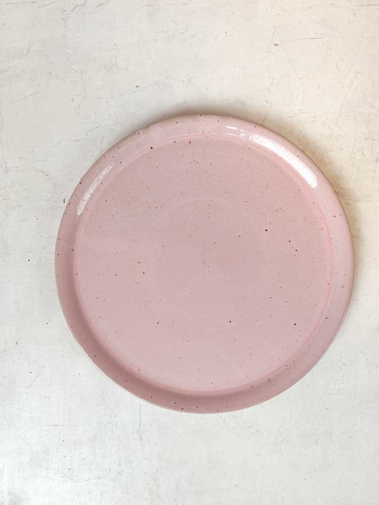 Bornholm’s ceramics factory – large dinner plate – pink