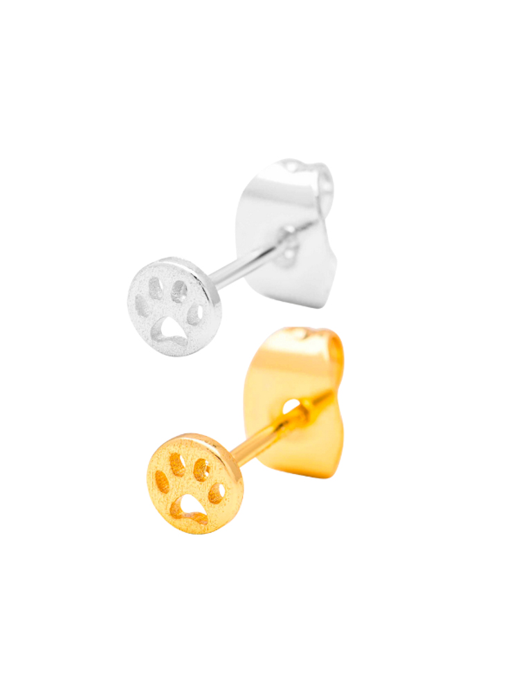 lulu copenhagen earring with dog paw LULU1633 - Dog earring 1 pcs - Silver Plated - Extra 1