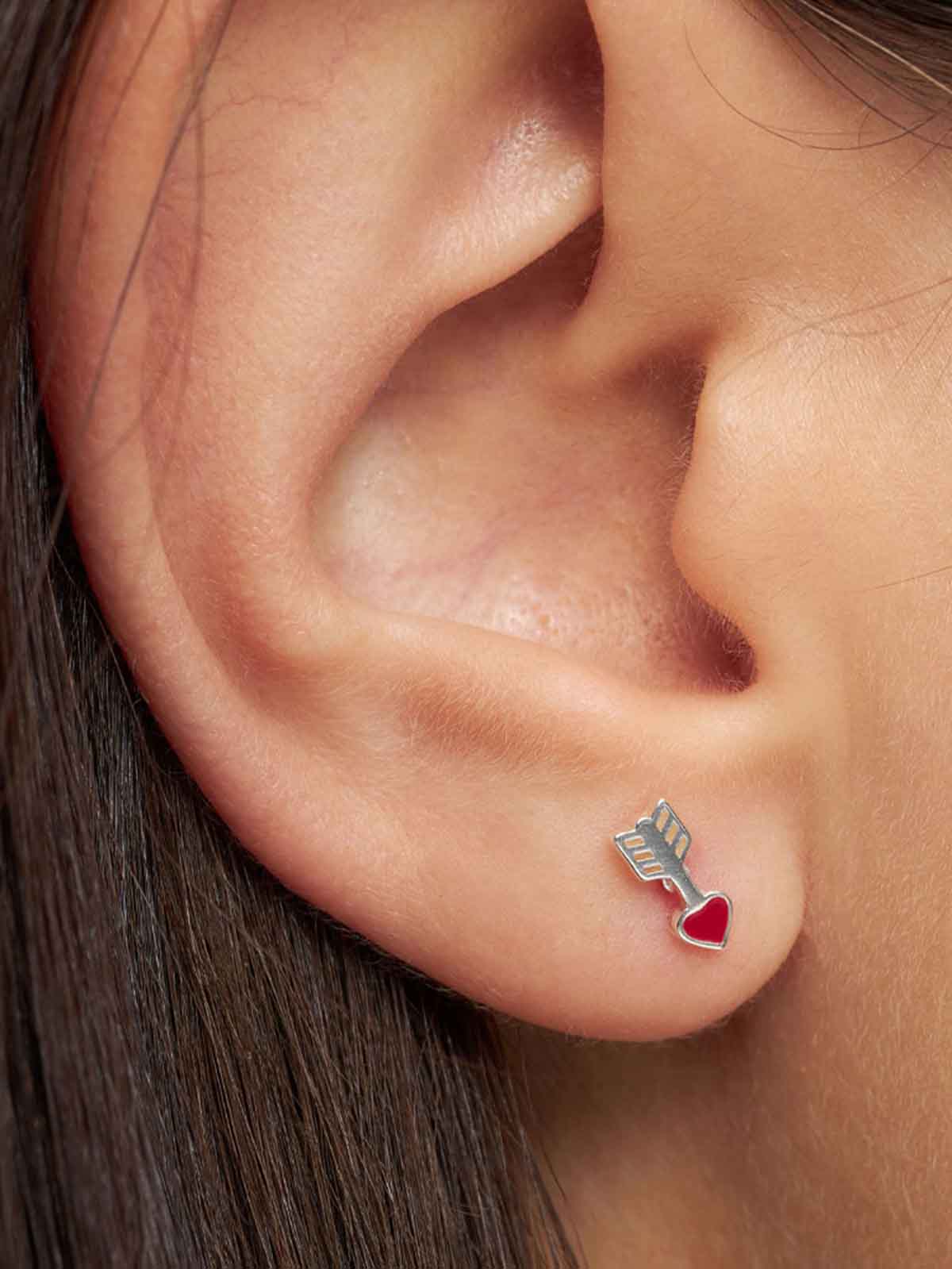 Lulu copenhagen earrings in silver and gold - amous arrow