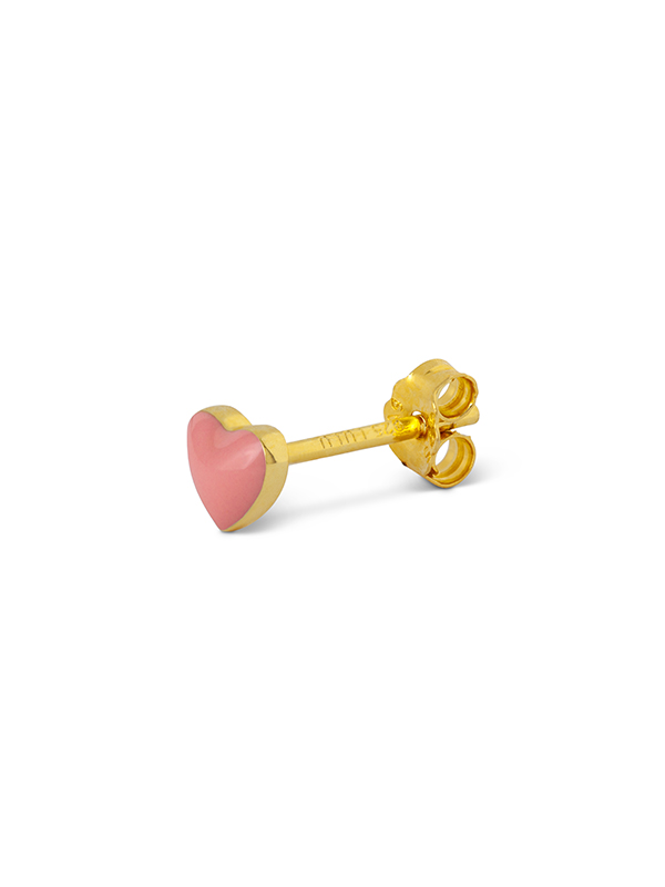 LULU COPENHAGEN, jewelry, earrings, earrings, gold pink heart, remix by Sofia