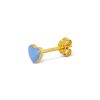 LULU COPENHAGEN, jewelry, earrings, earrings, gold blue heart, remix by Sofia