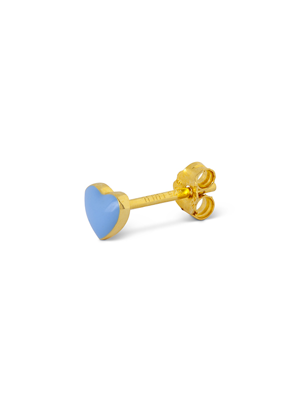 LULU COPENHAGEN, jewelry, earrings, earrings, gold blue heart, remix by Sofia