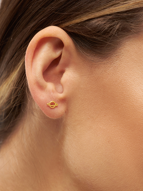 LULU COPENHAGEN, jewelry, earrings, earpiece gold satur, remix by Sofia