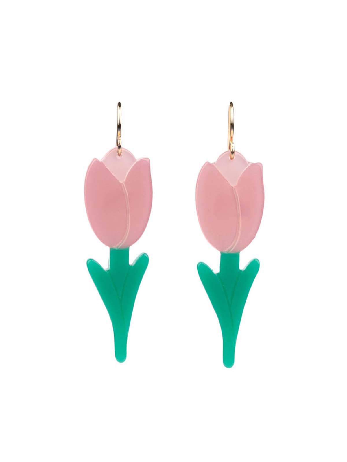 Earrings tulips in pink