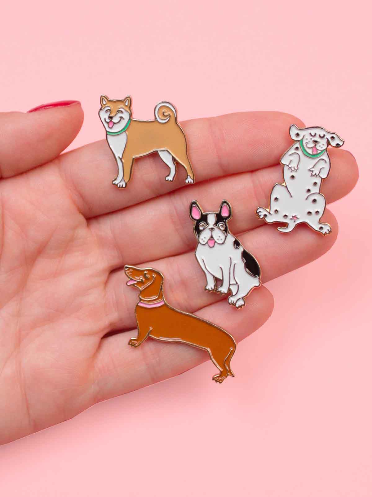dog pins for bags and jackets from French cou cou suzette