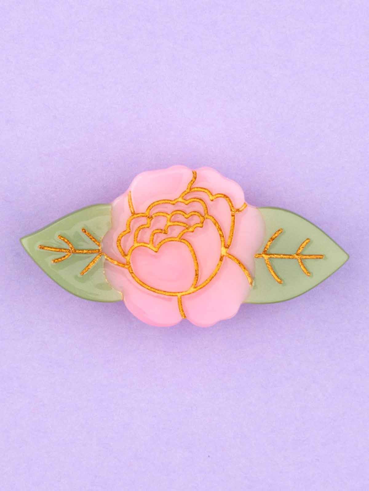 hairpin cou cou suzette - flowers peony in pink