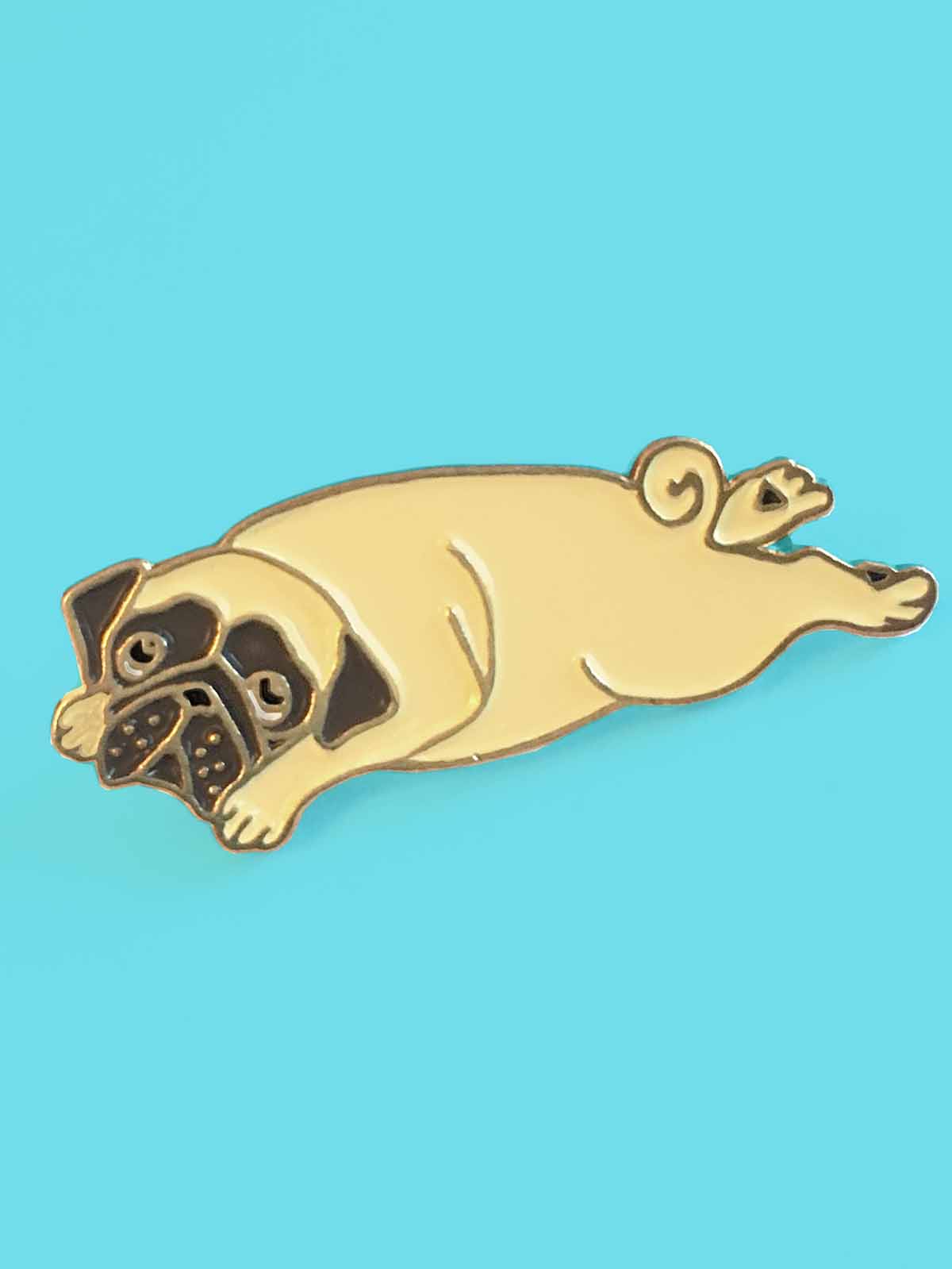 Pug pin for bags and jackets from French Cou Cou Suzette