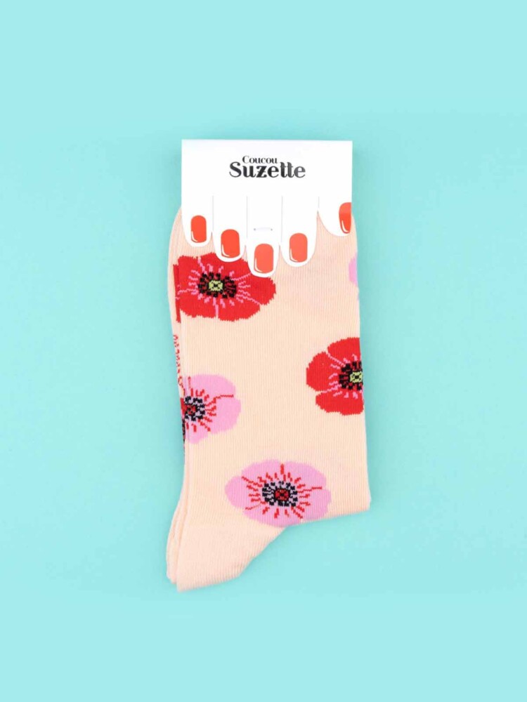 stockings with poppies cou cou suzette