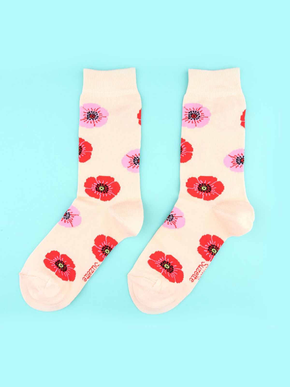 stockings with poppies cou cou suzette