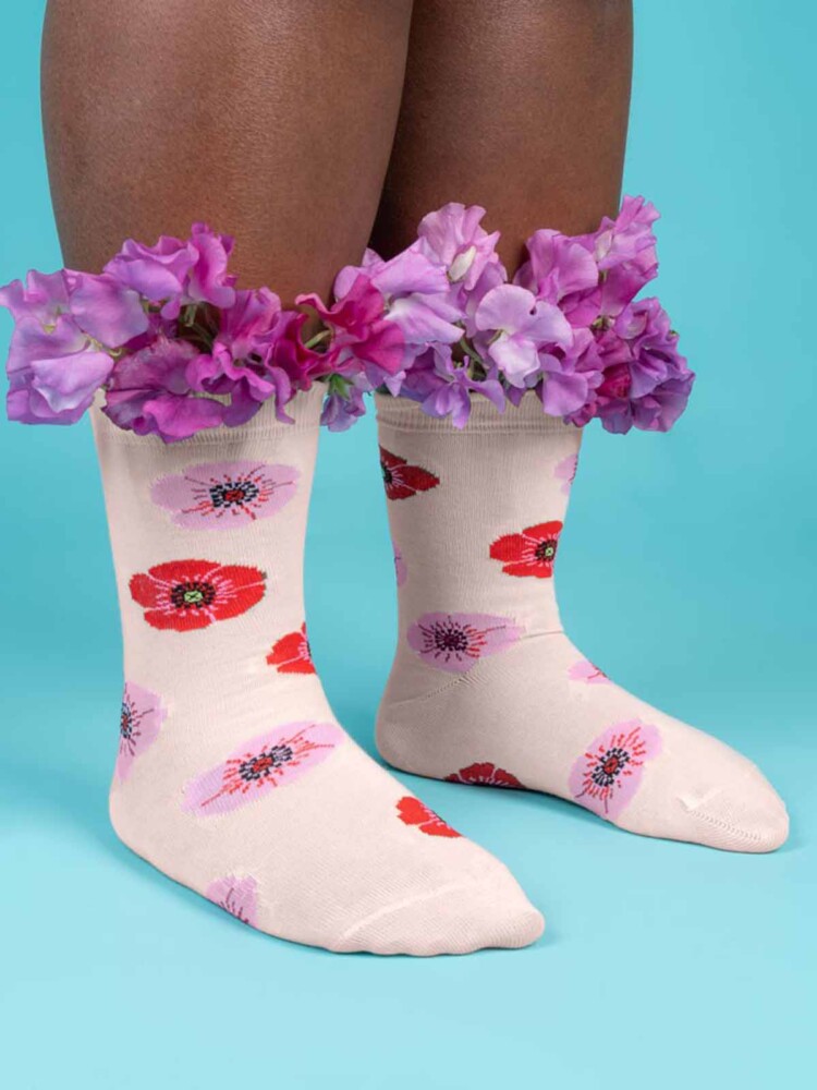 stockings with poppies cou cou suzette