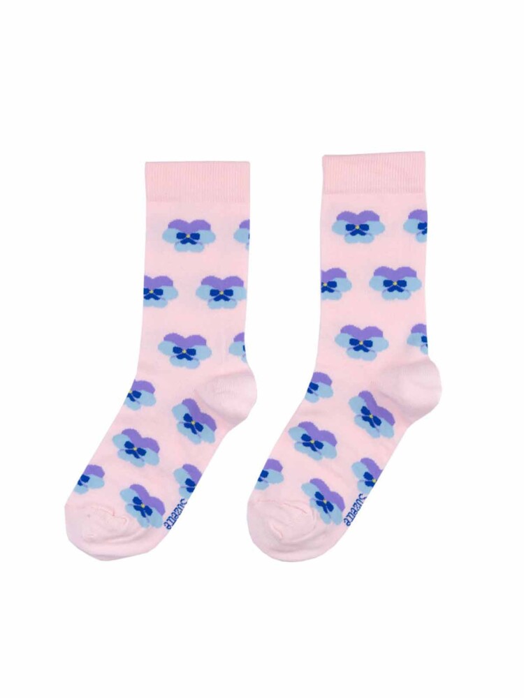 pink stockings with stepmother flower from cou cou suzette