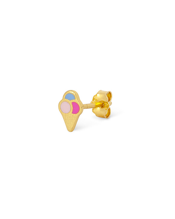 LULU COPENHAGEN, jewelry, earrings, earrings, gold ice cream cone, remix by Sofia
