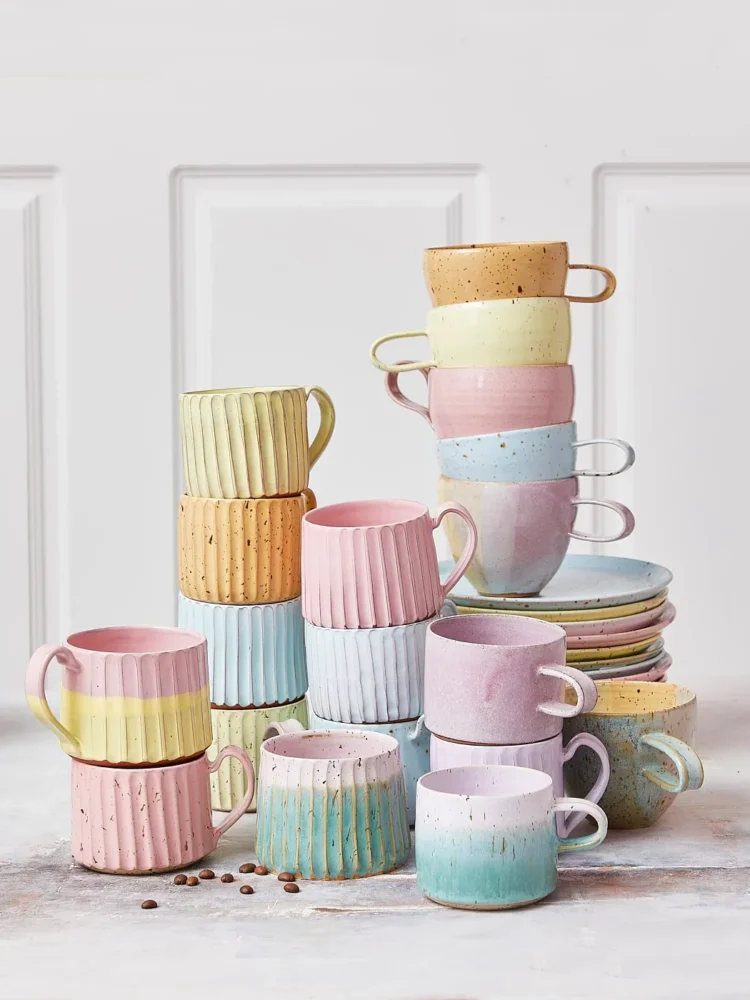 Remix by Sofie handmade Ceramic cups with handle, ceramic cup,ceramic cup, cups, cup, handmade ceramic,, hand-turned ceramic,thilde graulund ceramic, remix by sofie, table setting, home interior, ceramic