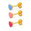 hearts, earrings with hearts, LULU COPENHAGEN, eartags, jewelry, earrings, hoops, remix by Sofia.
