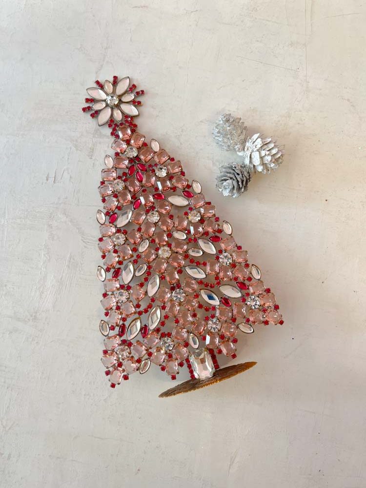 ornaments - handmade Christmas ornaments - Christmas trees in rhinestones - Remix by Sofie