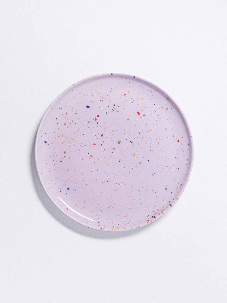 Light purple ceramic plate 27 cm - Egg Back Home