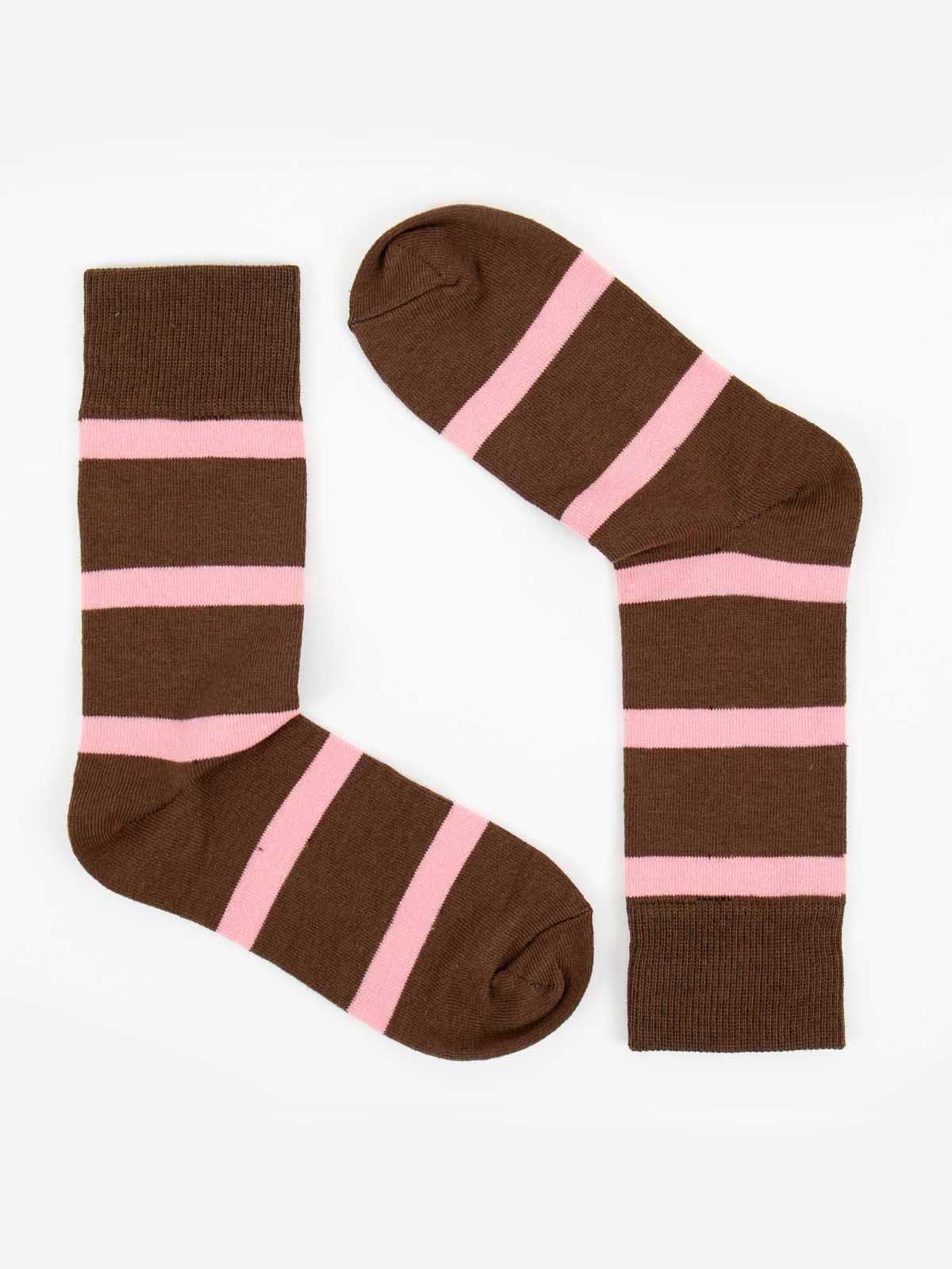 Socks fair trade in cotton with stripes - Afroart
