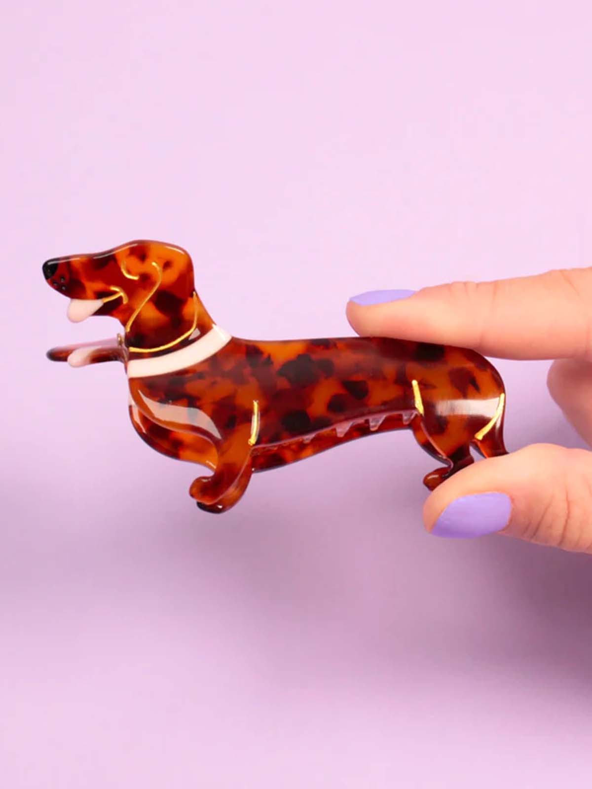 Hair clip, dachshund - Coucou Suzette