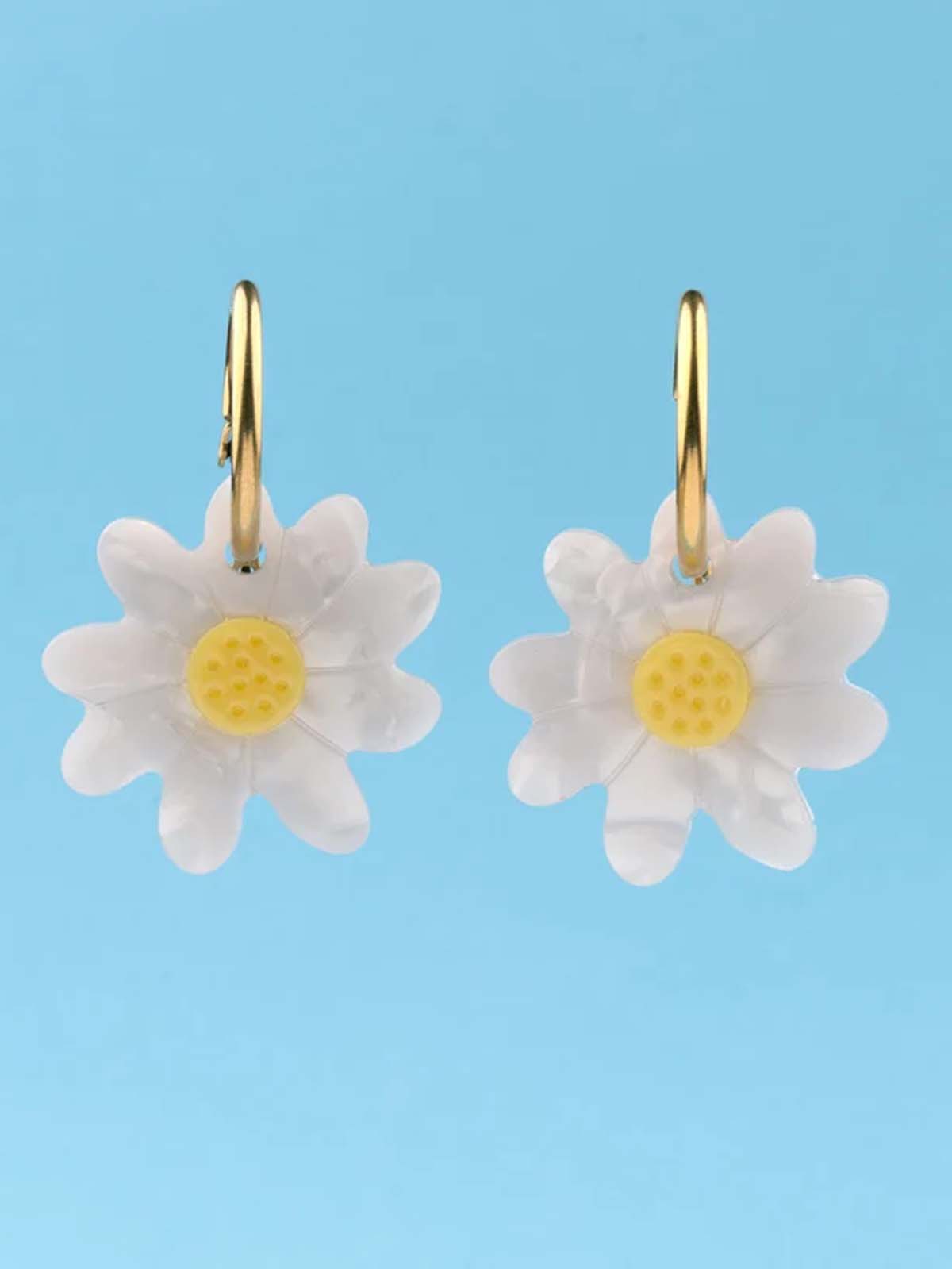 Earrings with marguerites - Coucou Suzette