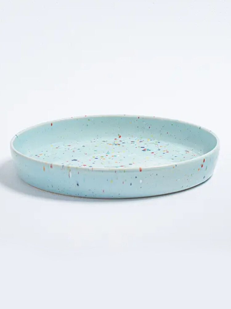 Ceramic tray 28 cm in blue - Egg Back Home