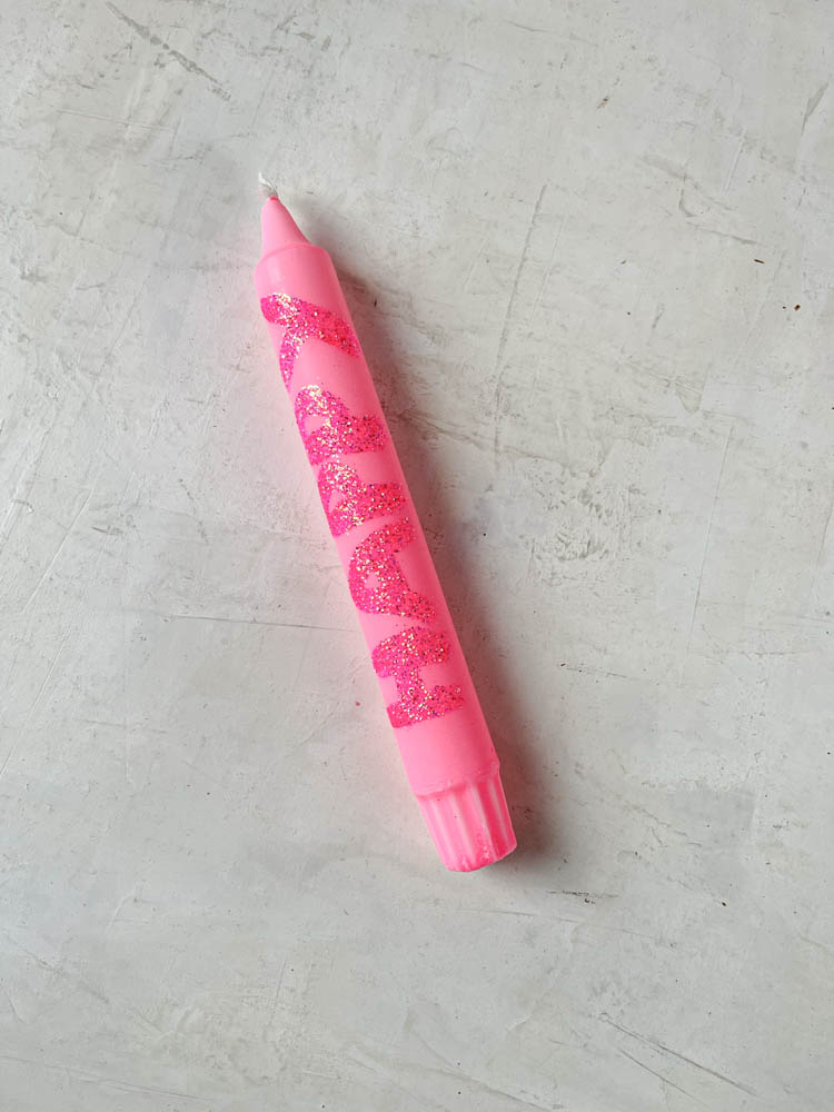 Candles in pink with happy - Remix by Sofie