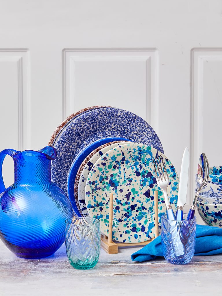 spiral pitcher royal blue from anna von lipa,granite blue, pacific plate, plate, colorful drill cover, ceramic plates, plates, bowls,breakfast plate,christian side plate,christian dinner plate,famillianna ceramic, famillianna ceramics, familianna, danish design, spanish ceramics, remix by sofie