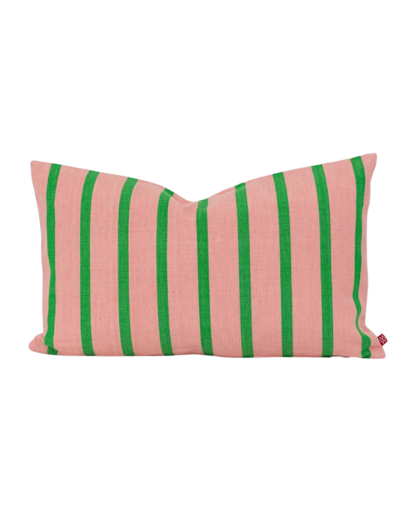 fair trade pillow with stripes from Afroart