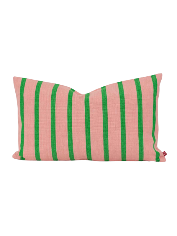 fair trade pillow with stripes from Afroart