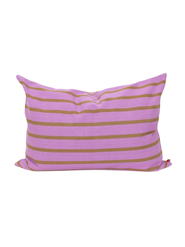 fair trade pillow with stripes from Afroart