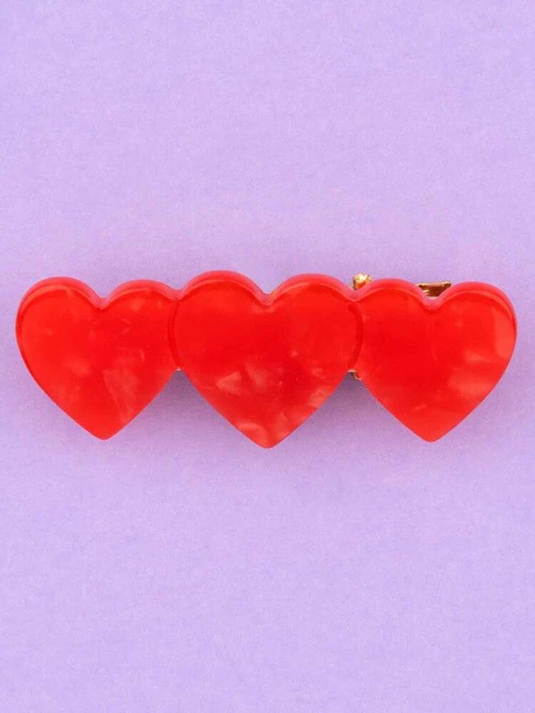 Hair clip with hearts - Coucou Suzette