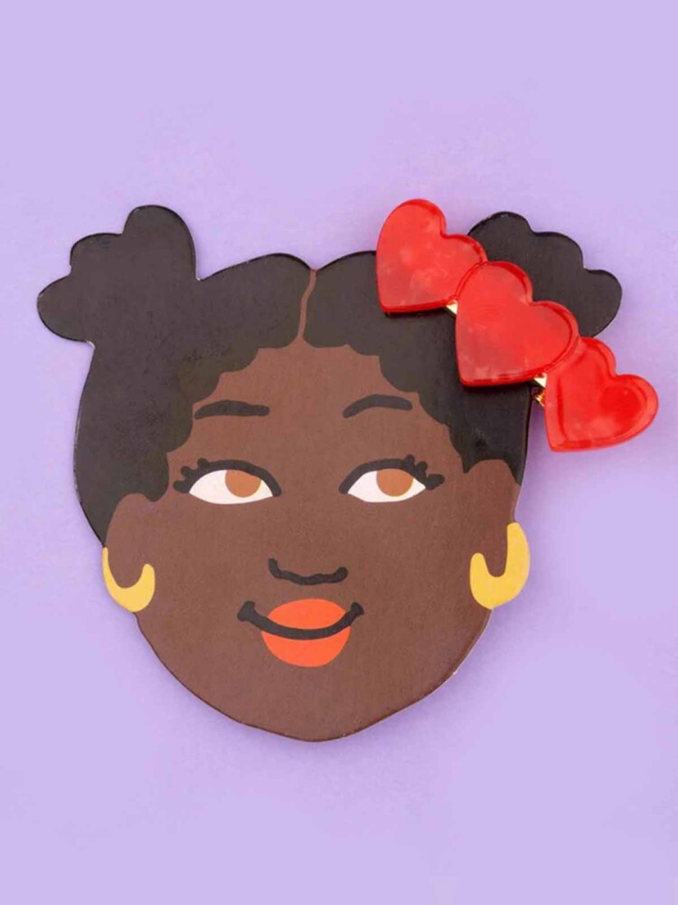 Hair clip with hearts - Coucou Suzette