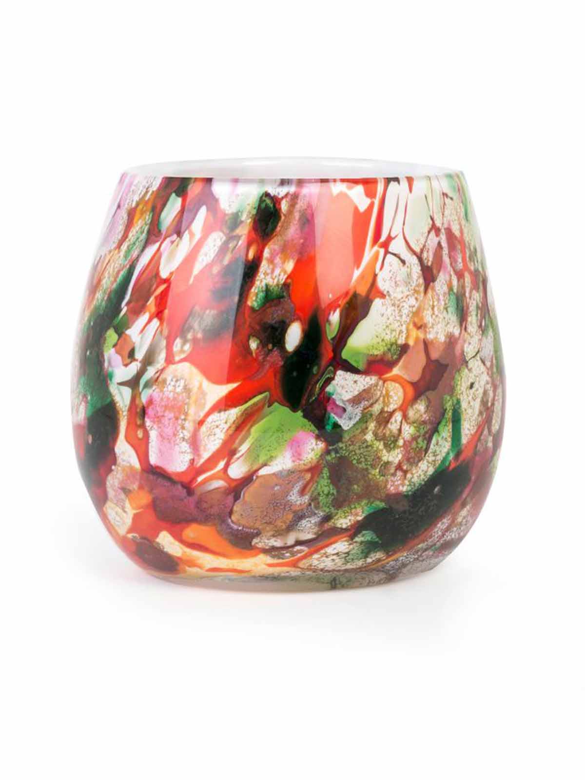 Opal vase or large flowerpot 22 cm, mixed colours - Remix by Sofie