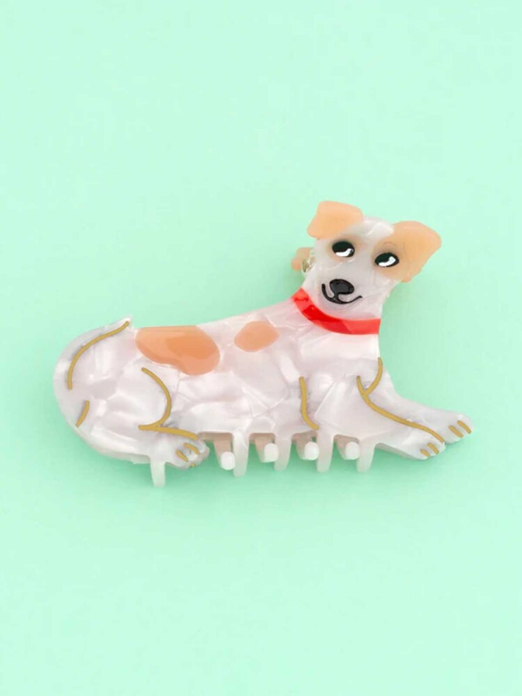 Hair clip with dog jack russel - Coucou Suzette