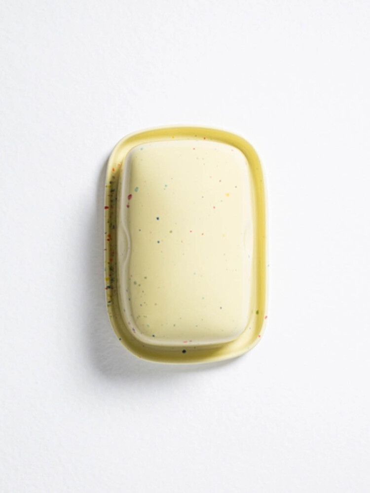 Ceramic buttercups with confetti in light yellow - Egg Back Home