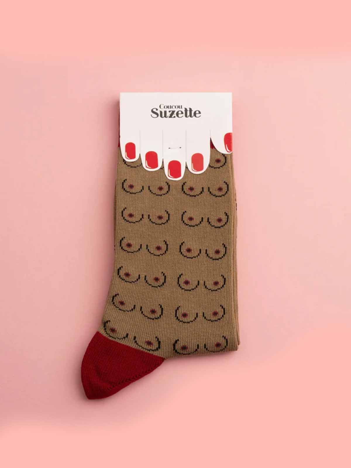 Stockings with female breasts - Coucou Suzette