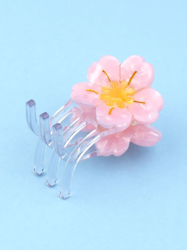 Hair clip with flower on - Sakura