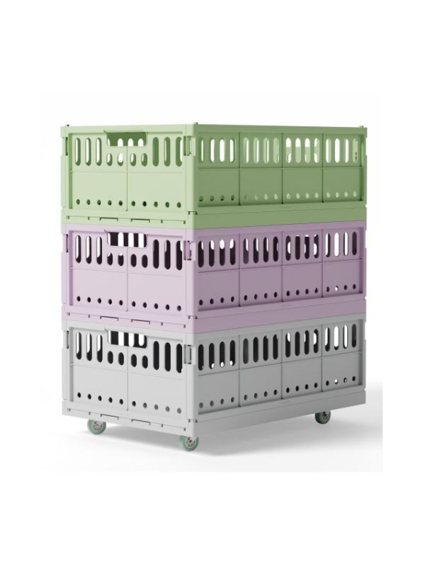made crate boxes in 100% recycled plastic