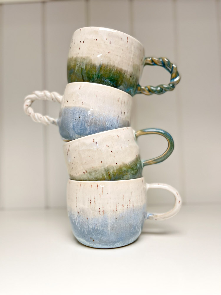 ceramic cup with handle - Clay by Tina Marie