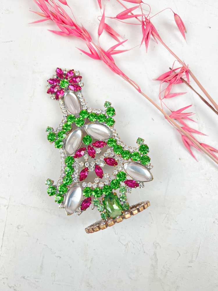 Christmas tree in rhinestone, rhinestone Christmas tree