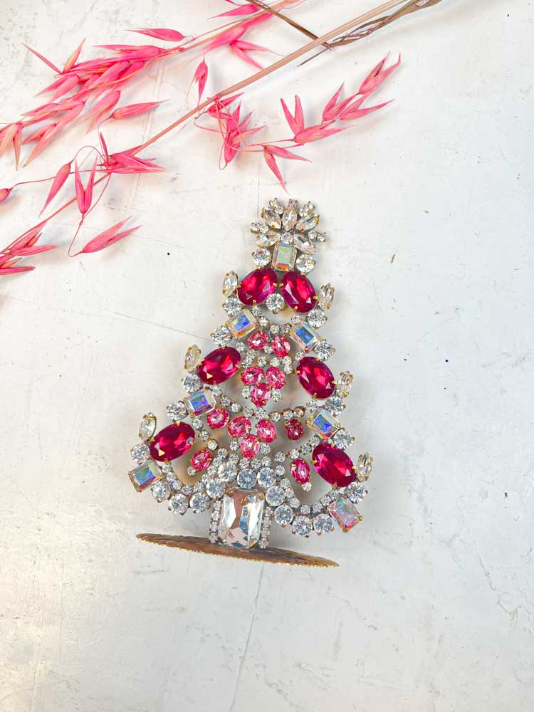 Christmas tree in rhinestone, rhinestone Christmas tree