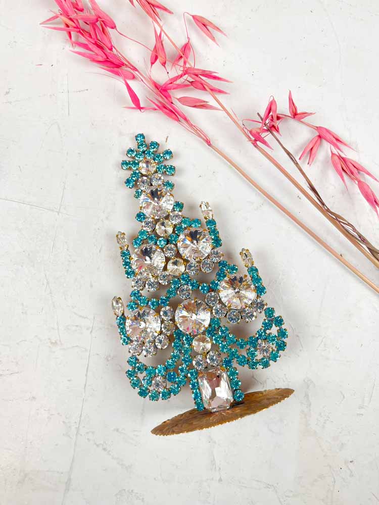 Christmas tree in rhinestone, rhinestone Christmas tree