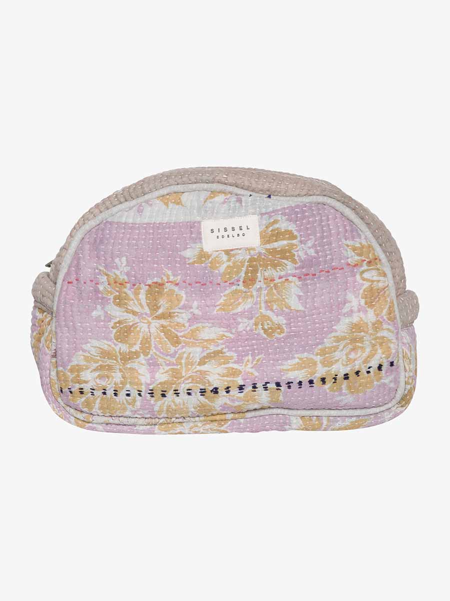 sissel edelbo kantha wash bag or toilrtaska in pastels