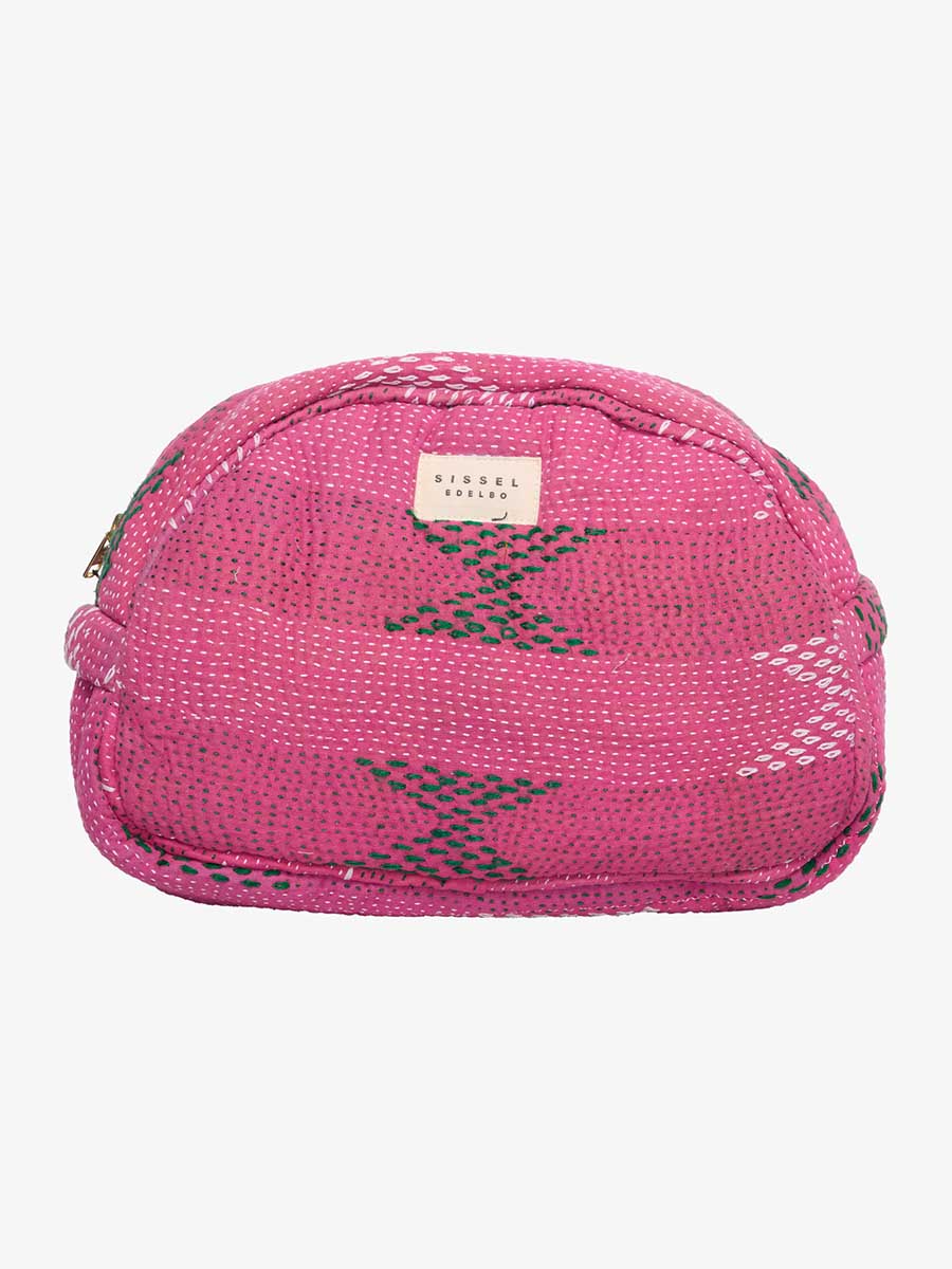 sissel edelbo kantha wash bag or toilrtaska in pastels