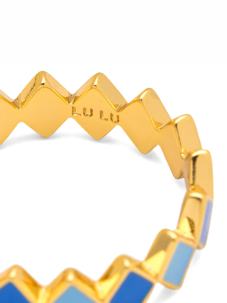 confetti ring with blue colors, lulu copenhagen, remix by Sofia, jewelry,
