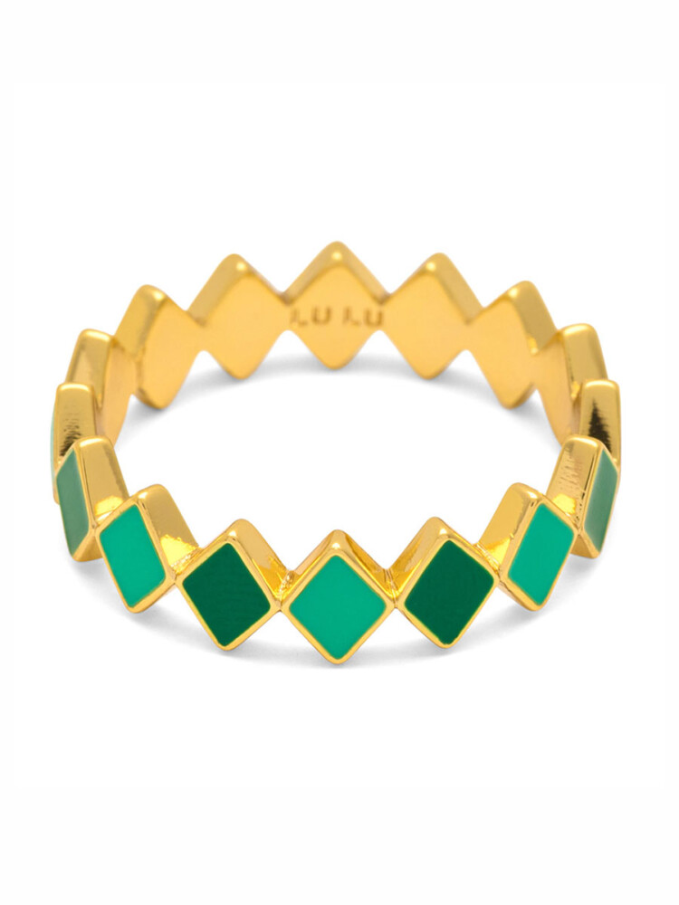 confetti ring with green colors, lulu copenhagen, remix by Sofia, jewelry,