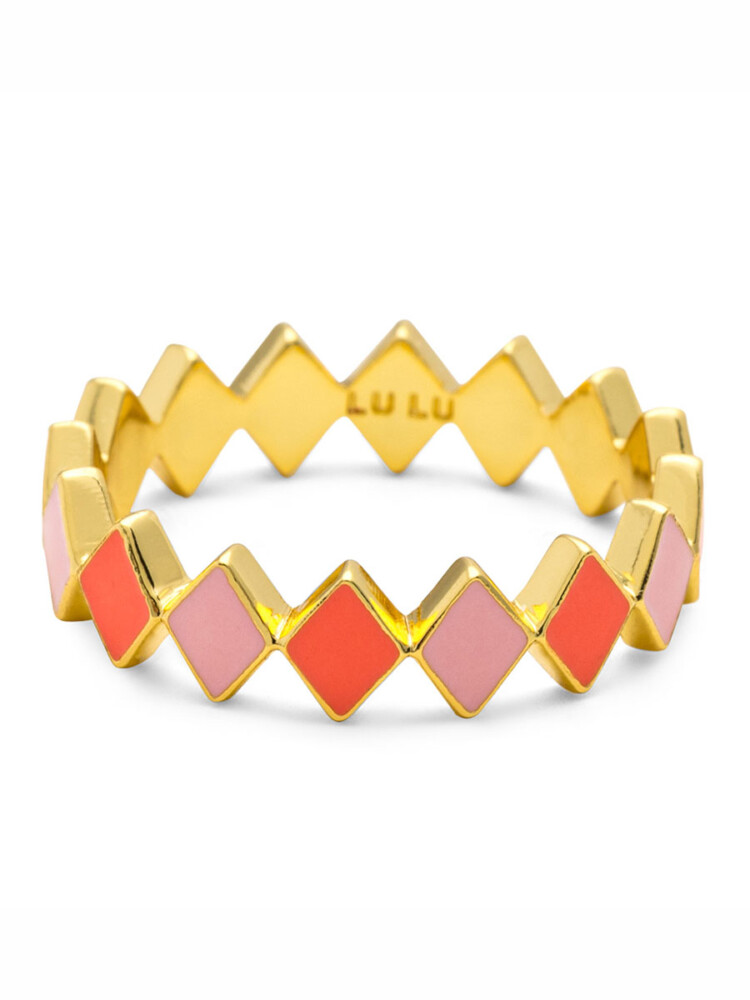 confetti ring with pink colors, lulu copenhagen, remix by Sofia, jewelry,
