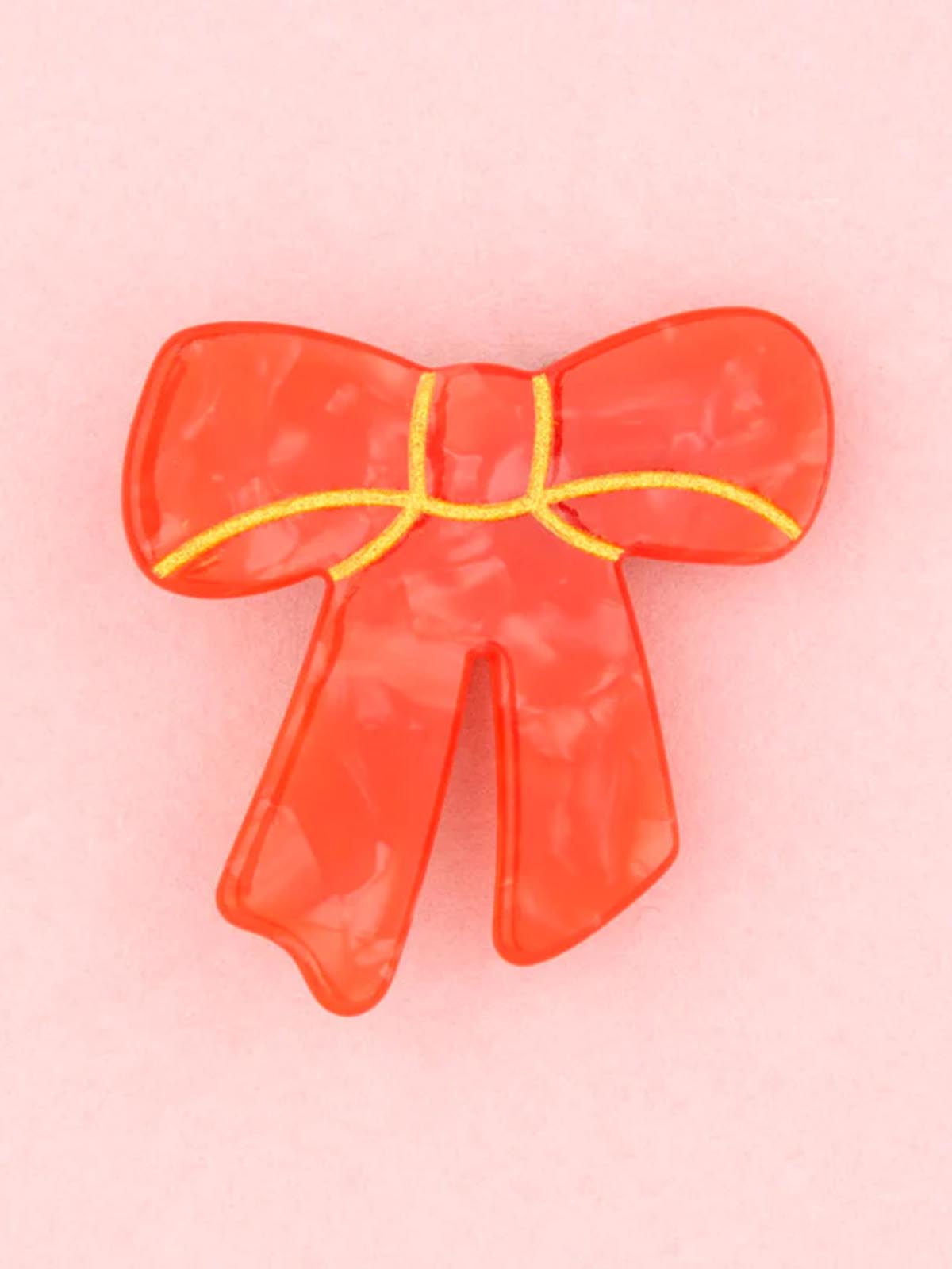 cou cou suzette hair clip with pink or red bow