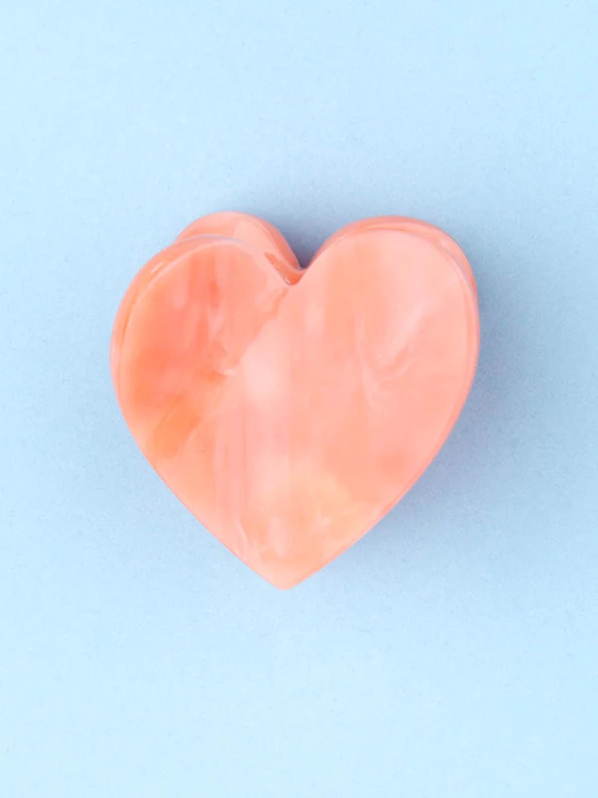 cou cou suzette hair clip with pink heart