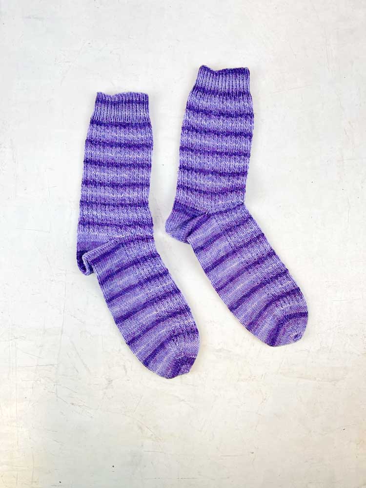 hand knitted socks in wool